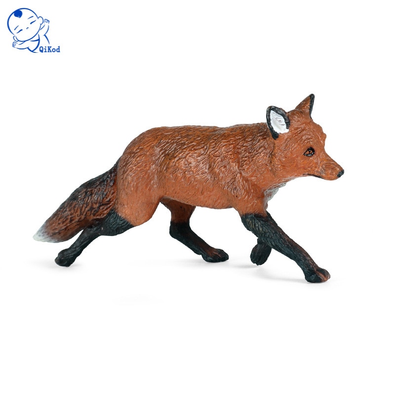 Forest Maned Wolf Jackal Dog Red Wolf Animal Wolf Model Early Childhood Education Toy Decoration Decoration Hand-Made Simulation