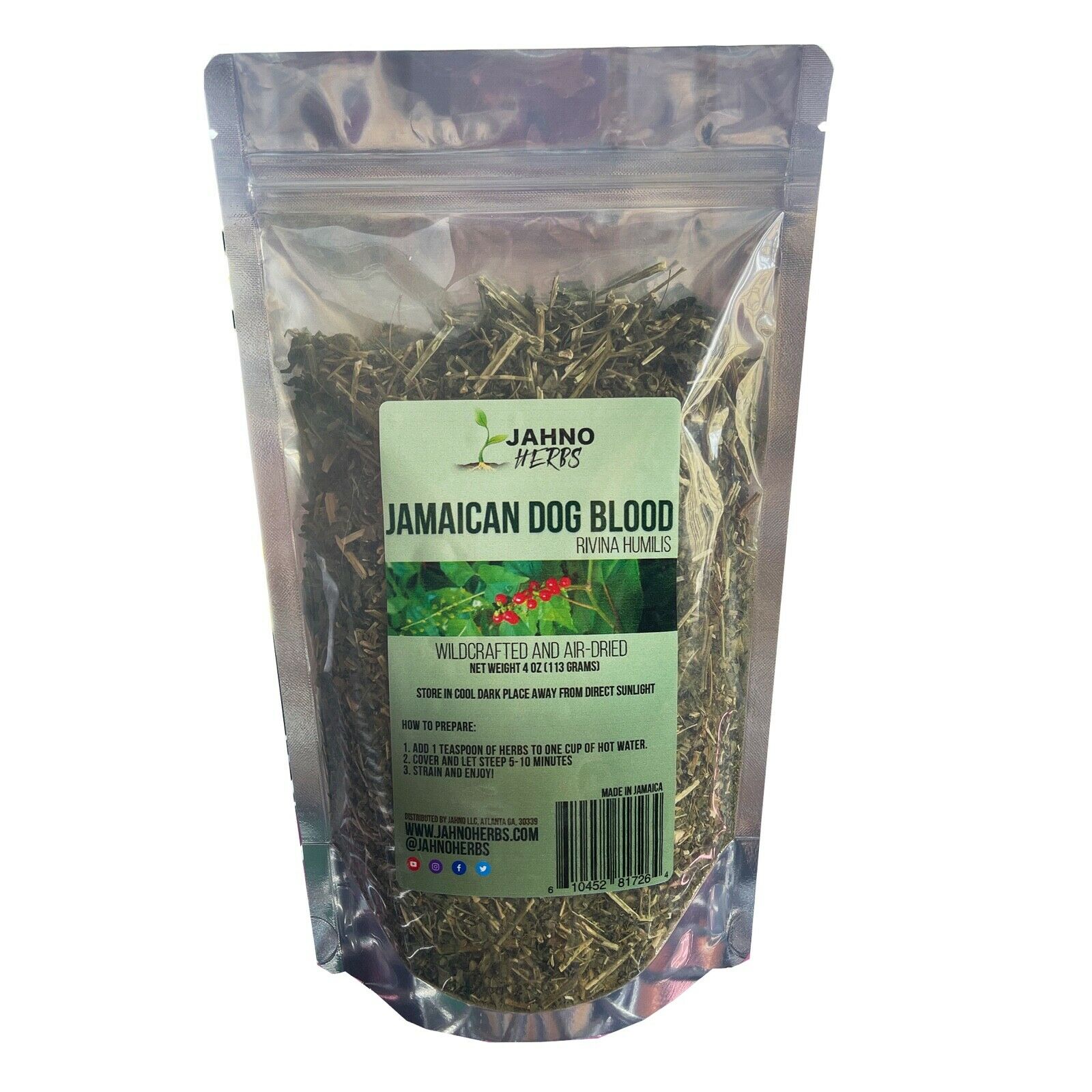 Jamaican Dog Blood Herb (Fertility Bush) Rivina Humilis