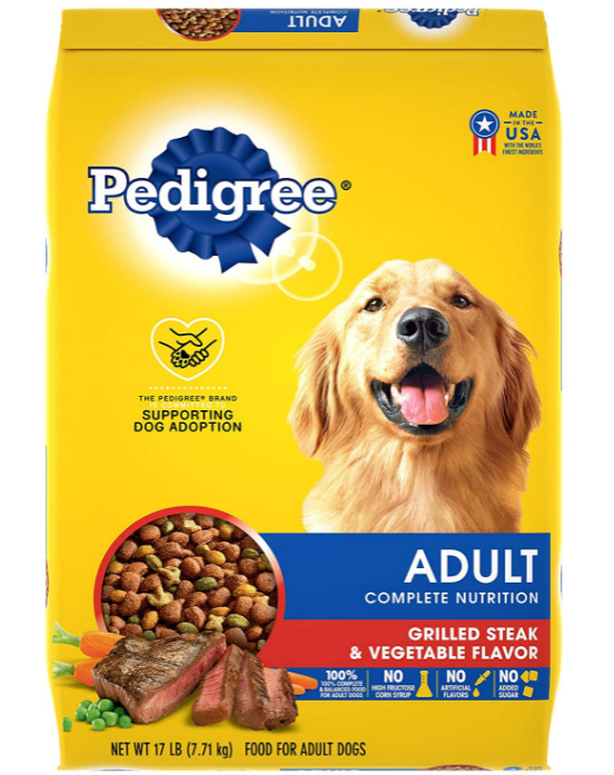 PEDIGREE Adult Dry Dog Food - Grilled Steak & Vegetable Flavor 17 lb. Bag