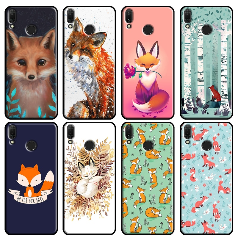 Red Fox Autumn leaves forest Case For Huawei Y3 II Y5 Y7 2017 Y6 Prime 2018 Y9 2019 Y7A Y5P Y6P 2020 Nova 5T 2i Case