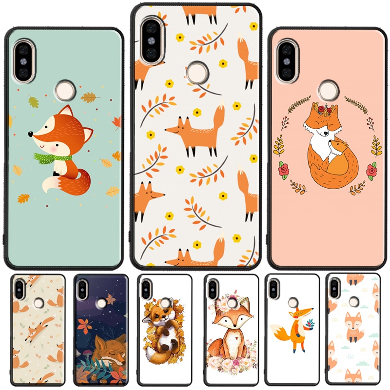 Red Fox Pattern Phone Case For Xiaomi Redmi Note 10 Pro 7 8 9 Pro 8T 9S Cover For Redmi 9A 8A 7A 9C 9T K40
